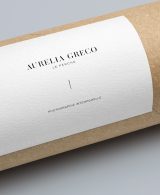 identité visuelle d'Aurélia Greco déployée sur des stickers