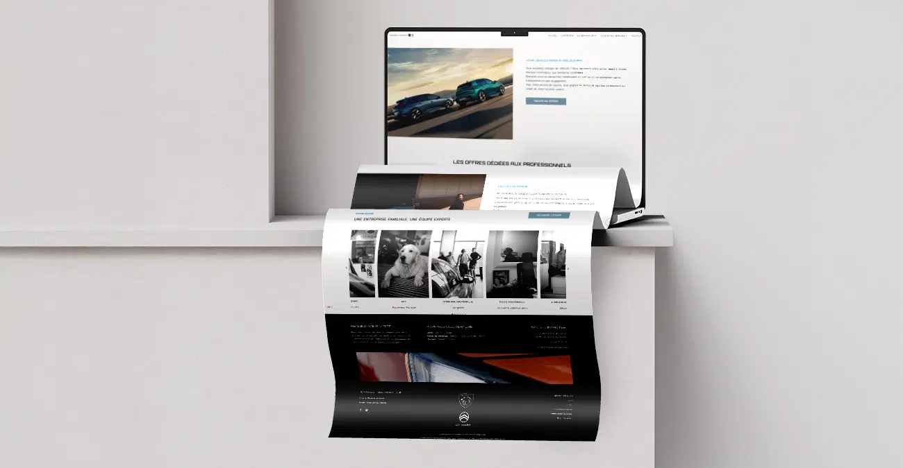 site web monopage pour le garage Hautemulle